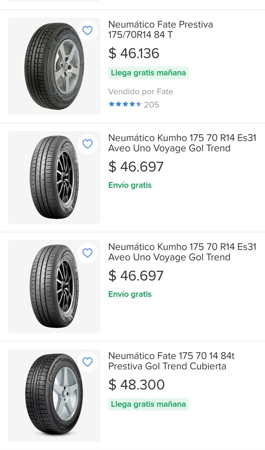 Los neumáticos en Argentina cuestan casi el doble que en Uruguay medido en dólares blue. Debe ser uno de los pocos productos que es más barato adquirir allí. 