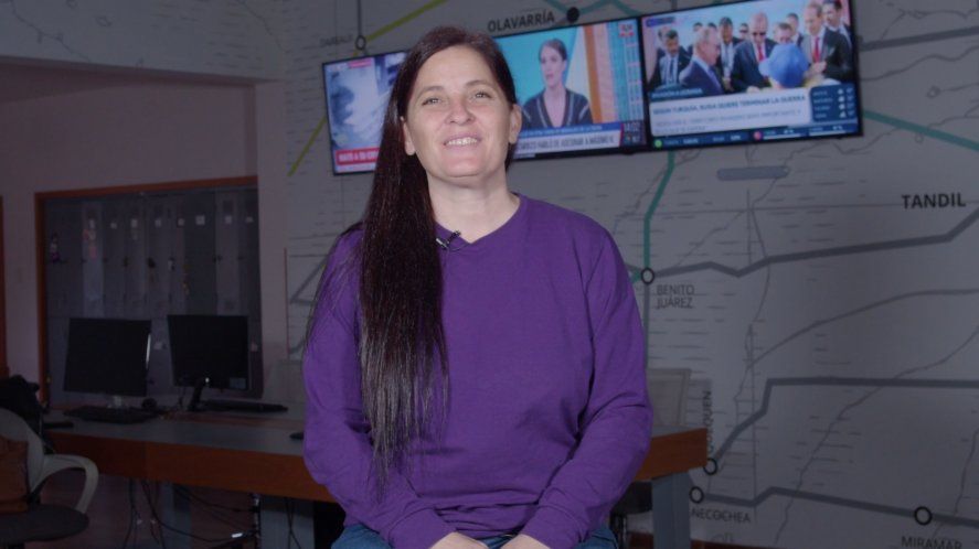 Luana Simioni, referente del Frente de Izquierda en La Plata. Luana Simioni, referente del Frente de Izquierda en La Plata.