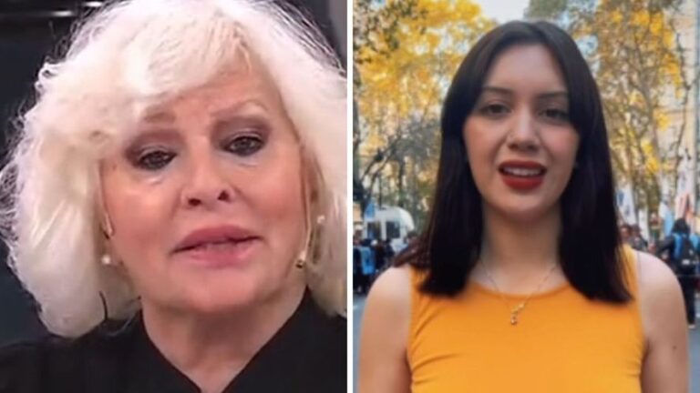 La vedette Luisa Albinioni le puso los puntos a candidata de Milei