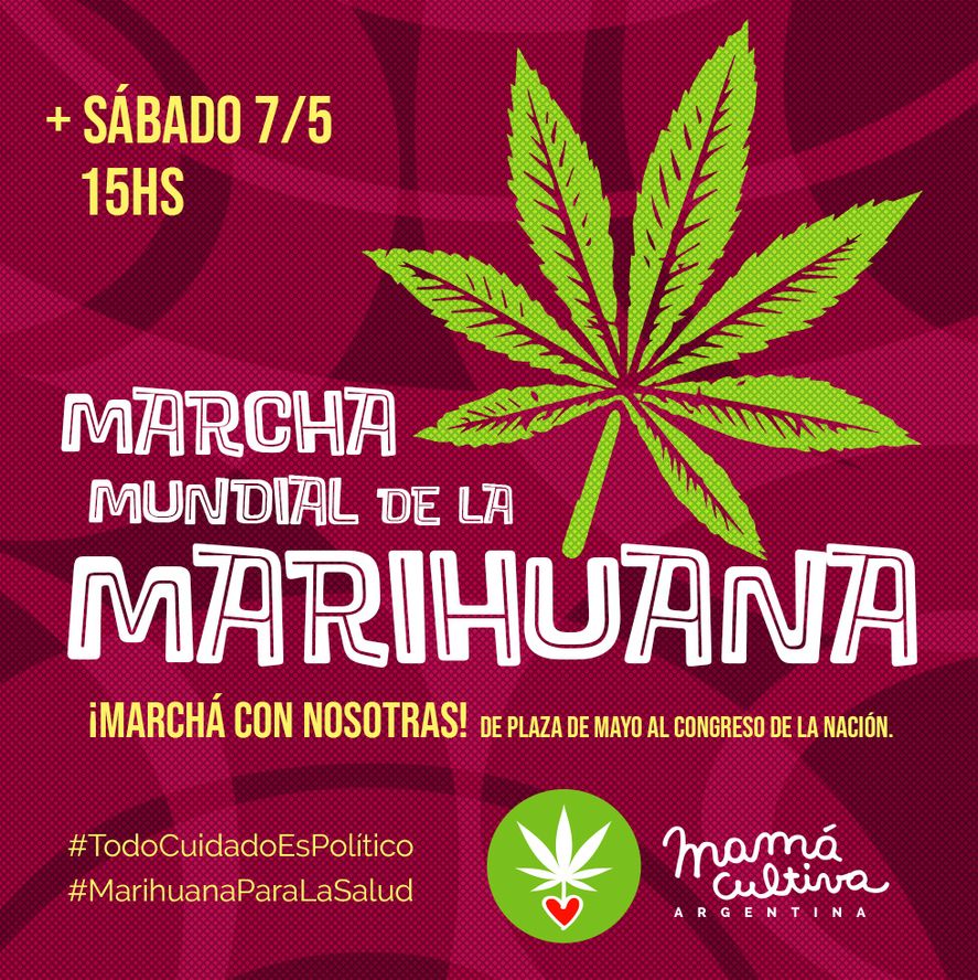 Activistas y usuarios marchan por una Ley Integral de Cannabis