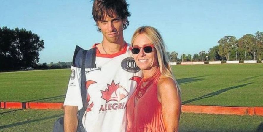 María Emilia Fernández Rousse junto a su hijo Clemente Zavaleta quien necesita 800 mil dólares para costear los gastos por sus tratamientos después del accidente que sufrió jugando al polo