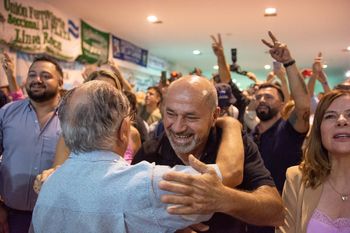 Mario Secco fue uno de los invitados al acto de la CGT regional La Plata en el camping de SOSBA