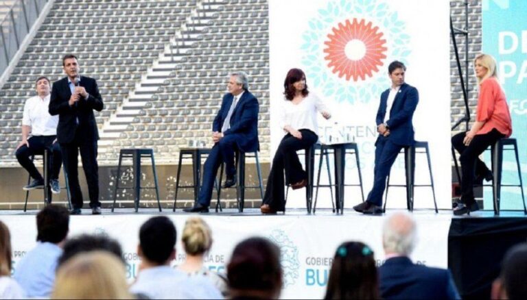 Alberto Fernández y Cristina presentan a sus candidatos