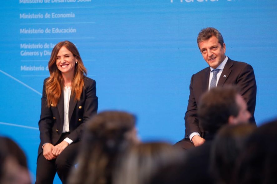 Victoria Tolosa Paz y Sergio Massa