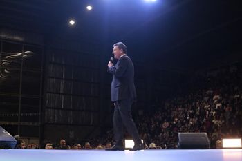 sergio massa en campana: union por la patria y otro acto a todo ritmo en el conurbano
