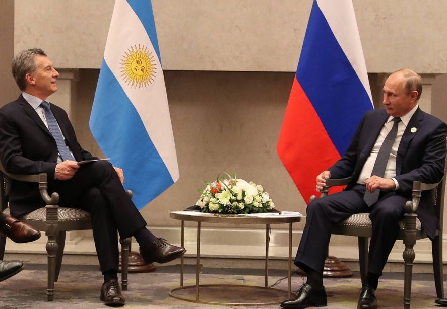 Bilateral con Vladimir Putin en 2018.