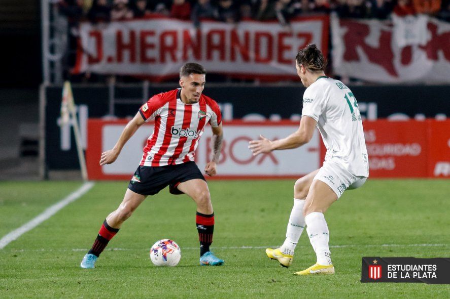 Mauro Méndez debutó en Estudiantes el pasado sábado ante Banfield (Foto: prensa EDLP).