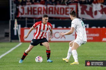 Mauro Méndez debutó en Estudiantes el pasado sábado ante Banfield (Foto: prensa EDLP).