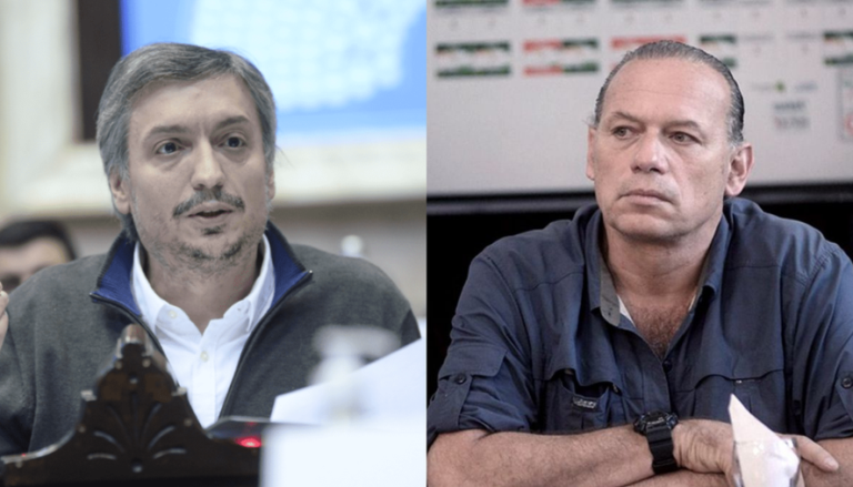 Sergio Berni desmintió haber acogotado a Máximo Kirchner