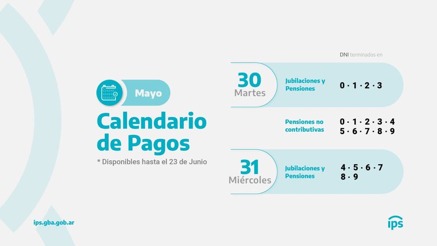 El IPS dio a conocer la fecha de pago de las jubilaciones correspondientes al mes de mayo de 2023. Consulta la fecha con tu DNI.
