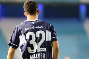 Matías Melluso con la camiseta de Gimnasia.