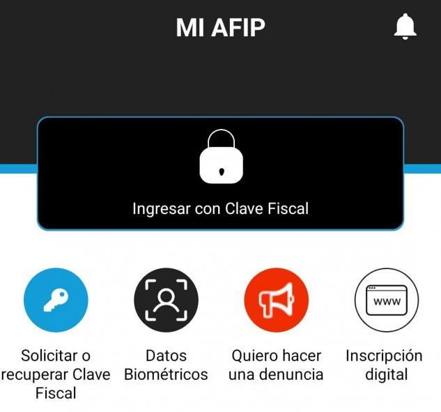La AFIP permitirá radicar denuncias a través de su aplicación móvil.