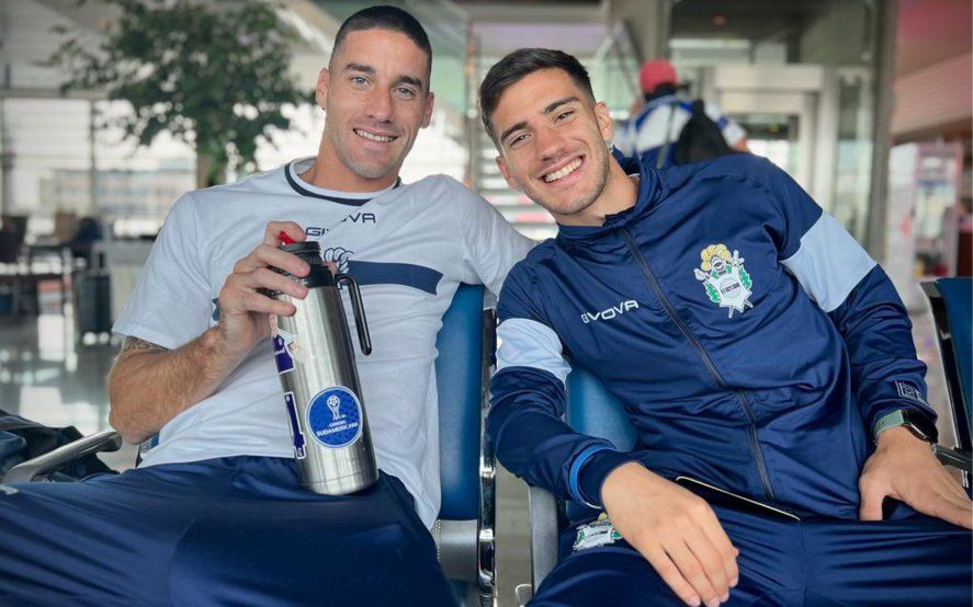 Leonardo Morales y Matías Melluso, esperan el viaje de Gimnasia a Colombia por Copa Sudamericana