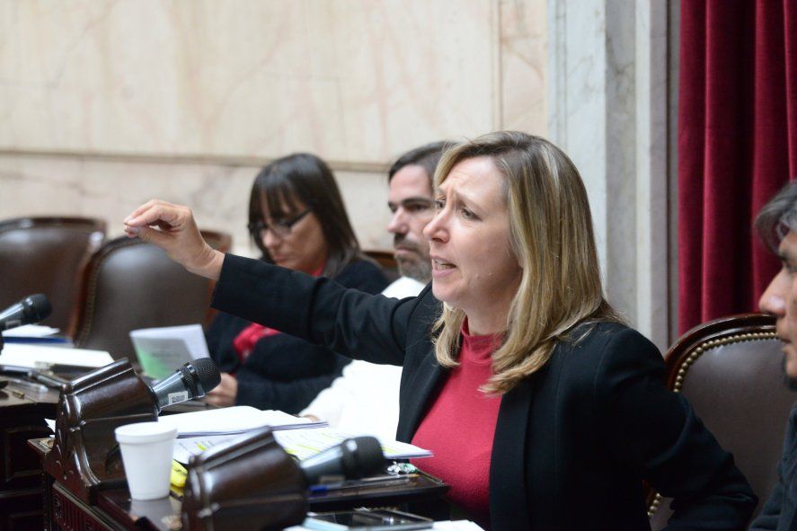 La diputada del FIT Myriam Bregman fue una de las críticas del proyecto de ley anti lavado que obtuvo media sanción.