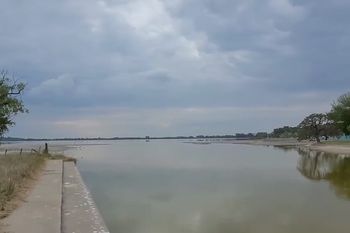 Según Navarro Noticias así luce la laguna de Navarro.