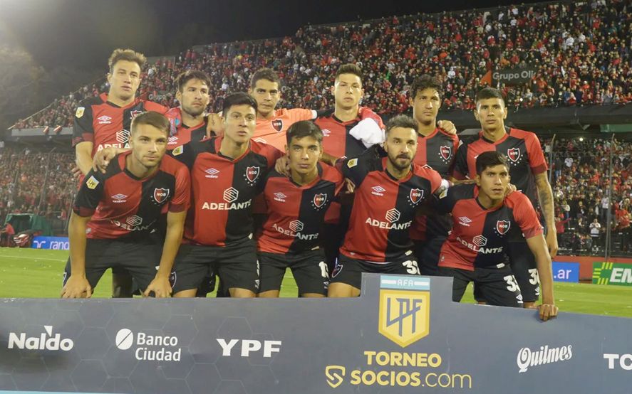 Los once de Newell's en su último compromiso.