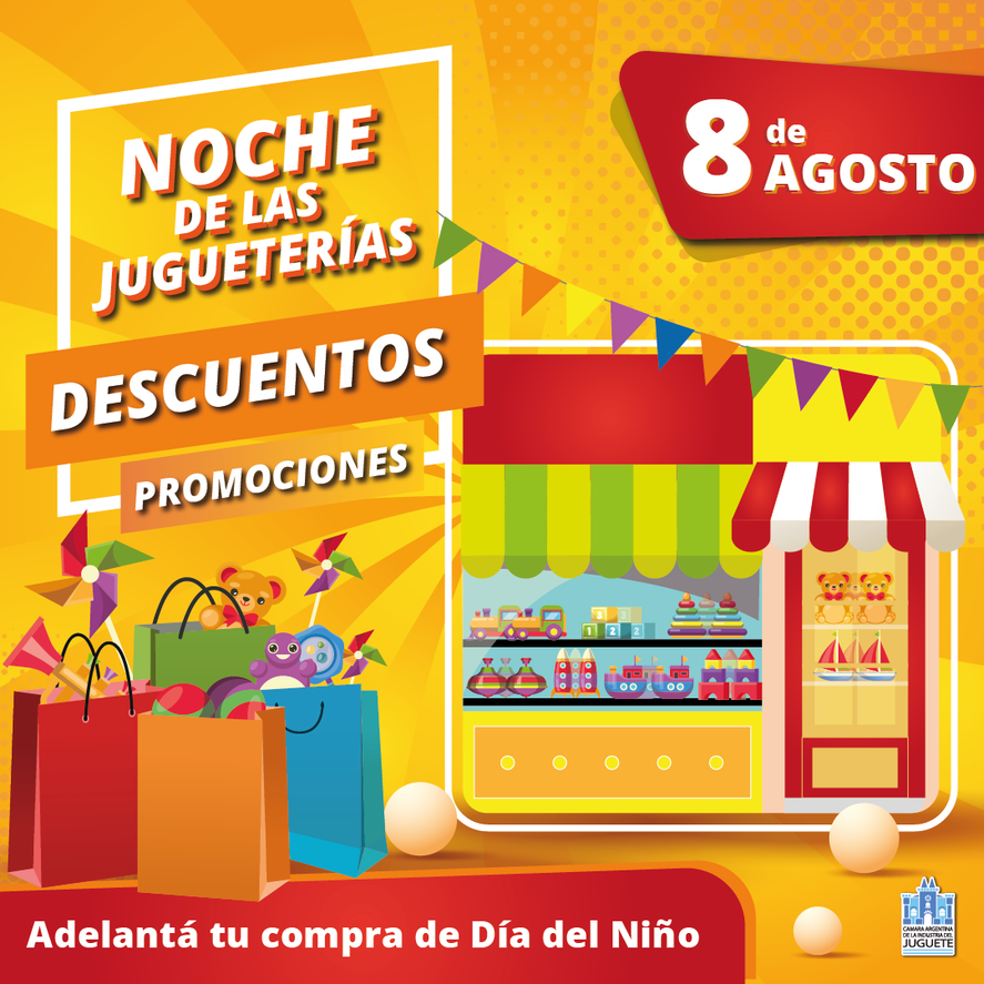 Este martes se realizará la quinta edición de la Noche de las Jugueterías en todo el país. Este martes se realizará la quinta edición de la Noche de las Jugueterías en todo el país.