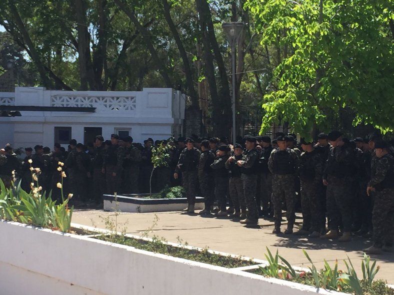 El megaoperativo policial en la previa de Gimnasia vs. San Lorenzo.