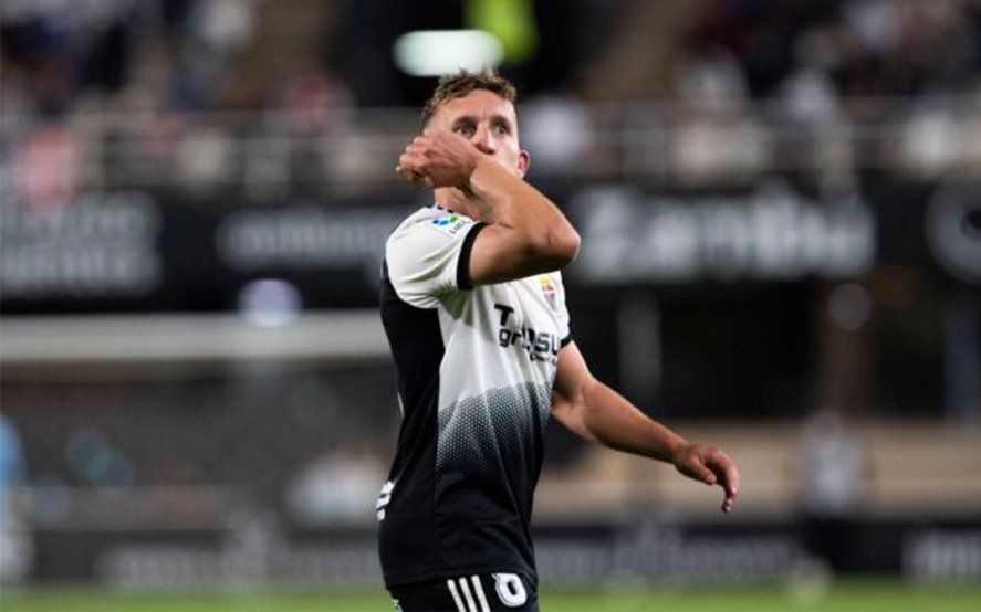 Pablo De Blasis en el Cartagena de España. Quedó cerca de regresar a Gimnasia