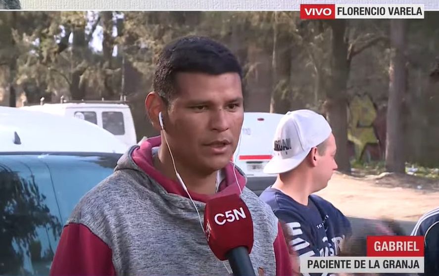 Gabriel estuvo en la comunidad terapéutica de Florencio Varela que está siendo investigada y se niega a ir a Sedronar.