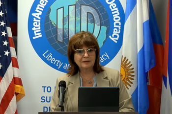 Patricia Bullrich llamó a crear una OTAN del Sur