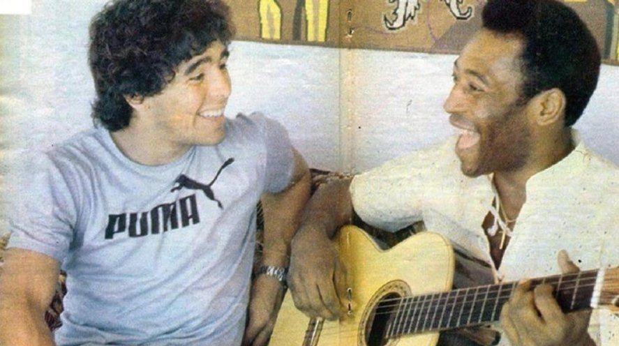 Pelé, Maradona y la guitarra, protagonistas de aquel primer encuentro en Río de Janeiro