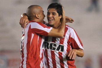 Enzo Pérez y Juan Sebastián Verón en Estudiantes