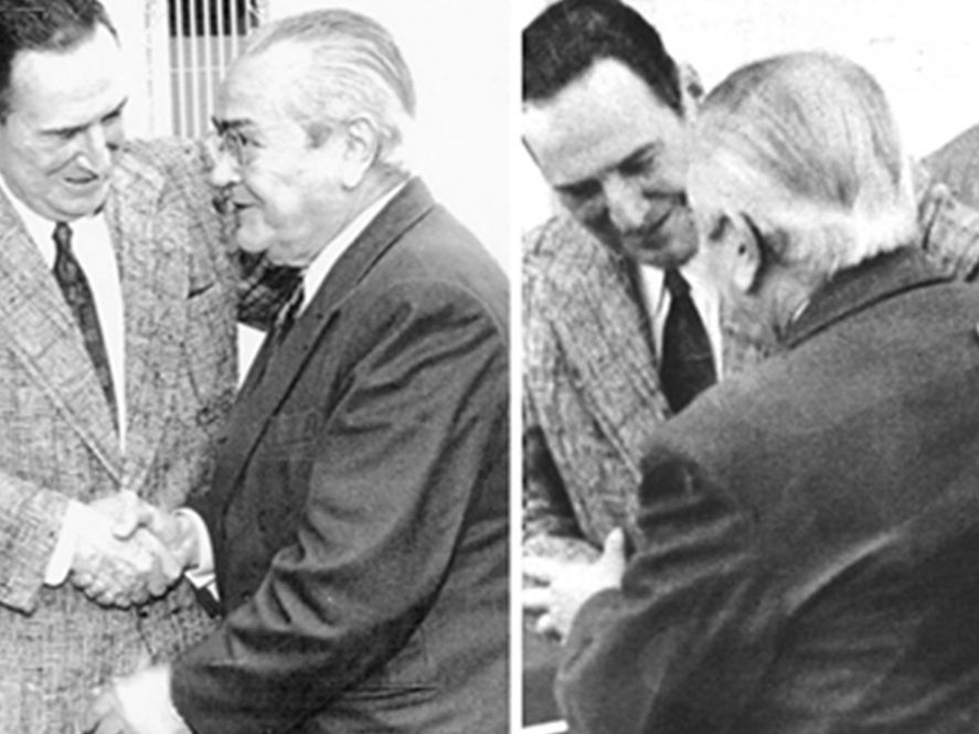 Juan Domingo Perón y Ricardo Balbin, protagonistas de "La Hora de los Pueblos". ¿Se reedita algo similar en 2023?