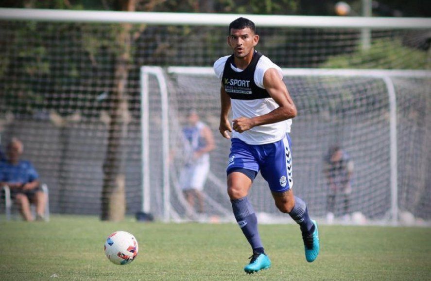 Oscar Piris sumó minutos en Gimnasia (Prensa GELP)