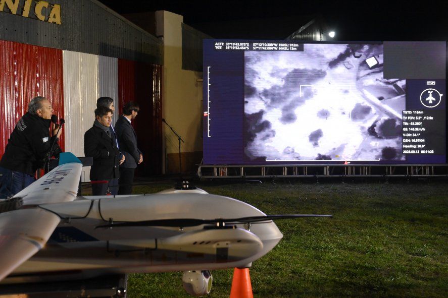 Los drones para patrullar los campos de la Provincia tienen capacidad para capturar imágenes de noche.
