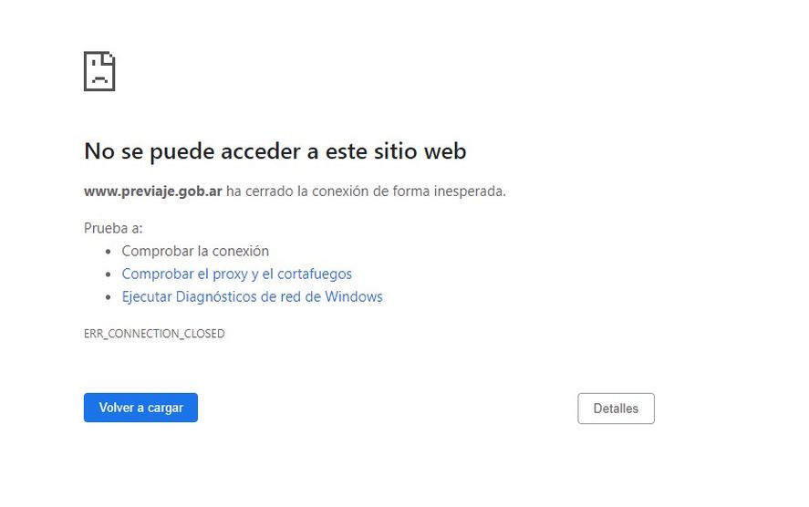 La página web de PreViaje funciona con demoras debido a la gran demanda
