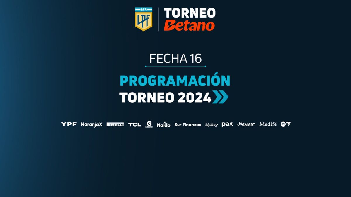 Liga Profesional: partidos, horarios y TV de la fecha 16 | Infocielo