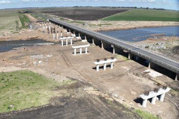 ruta 3: asi esta quedando la autovia a la altura de san miguel del monte