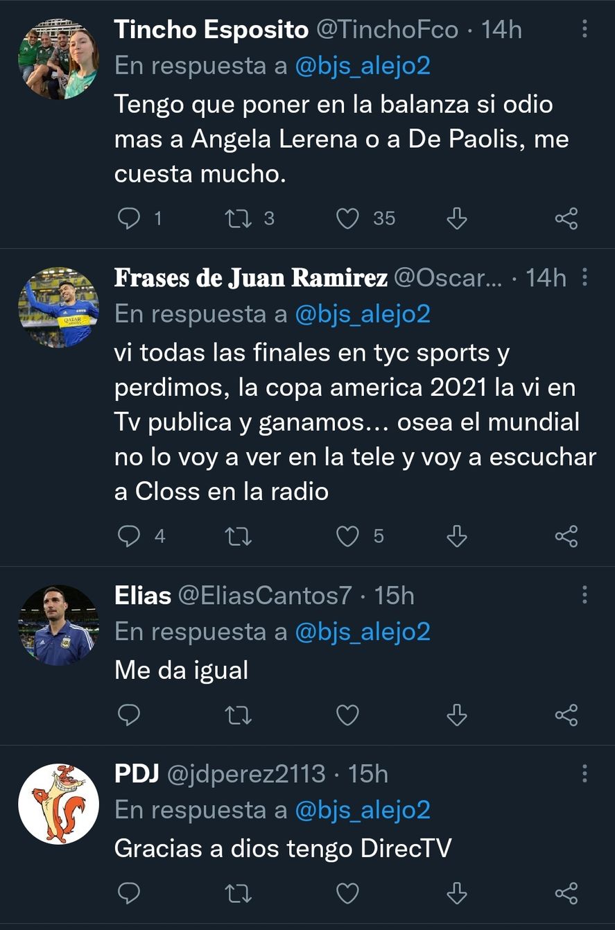 Quienes serán los relatores suele ser la variante más determinante a la hora de elegir entre ver los partidos de Argentina en el Mundial por TyC Sports o por la TV Pública 