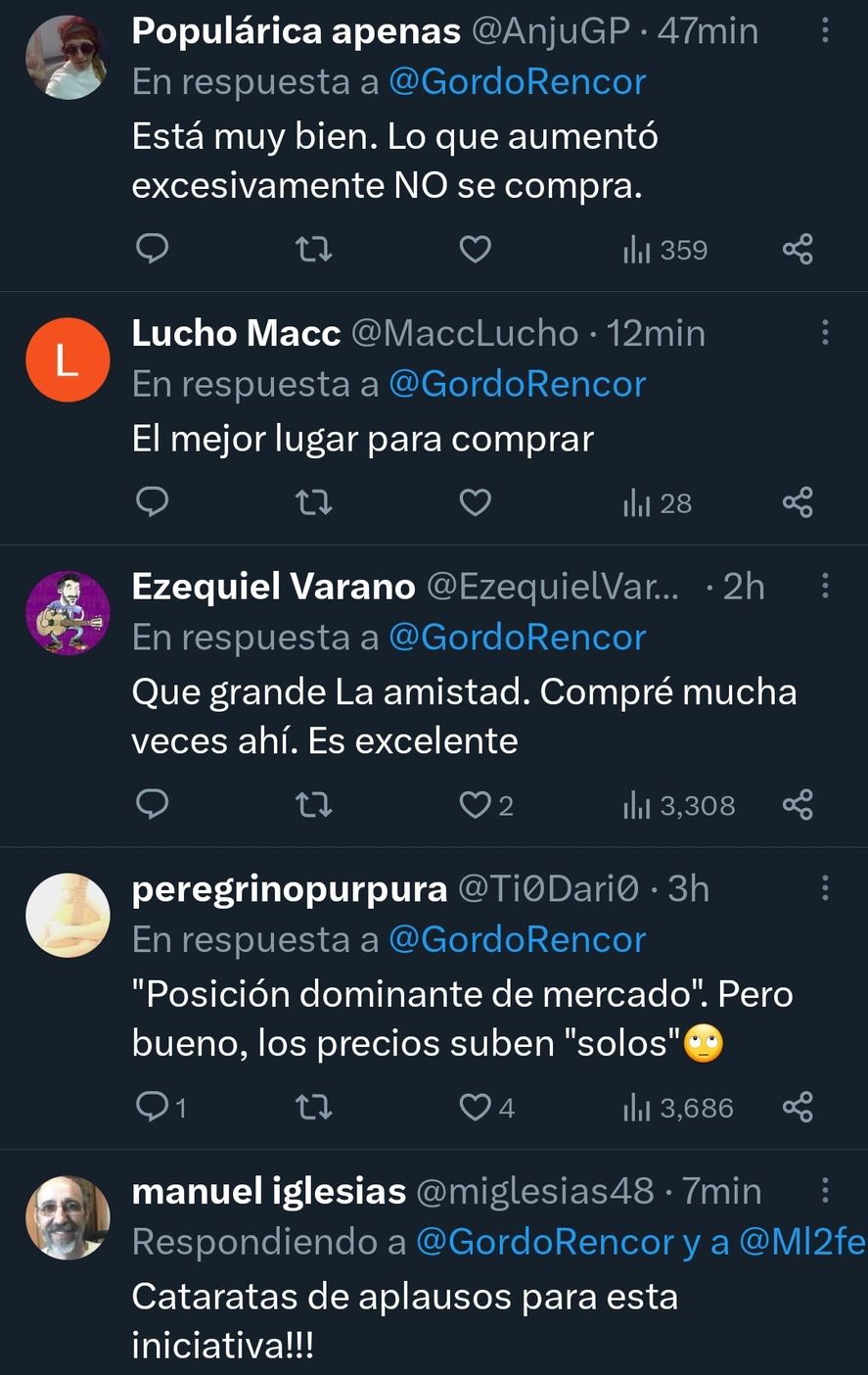 Reacciones en redes a la decisión del supermercado "La Amistad" en La Plata de evitar vender productos lácteos de "La Serenísima" por el aumento de precios excesivos 