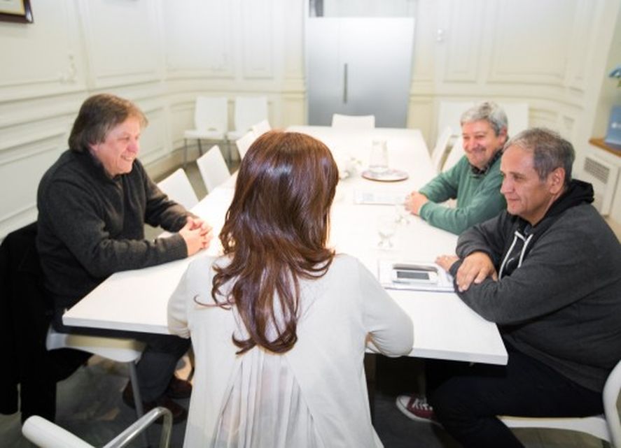 Reunión de Cristina Kirchner y la Corriente Federal en 2017.