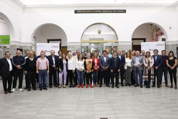 El gabinete bonaerense a pleno en La Matanza. antes había desembarcado Juan Manzur. 