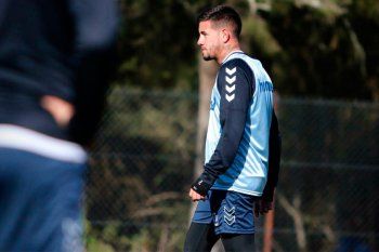 Rodrigo Holgado y su primer entrenamiento en Gimnasia