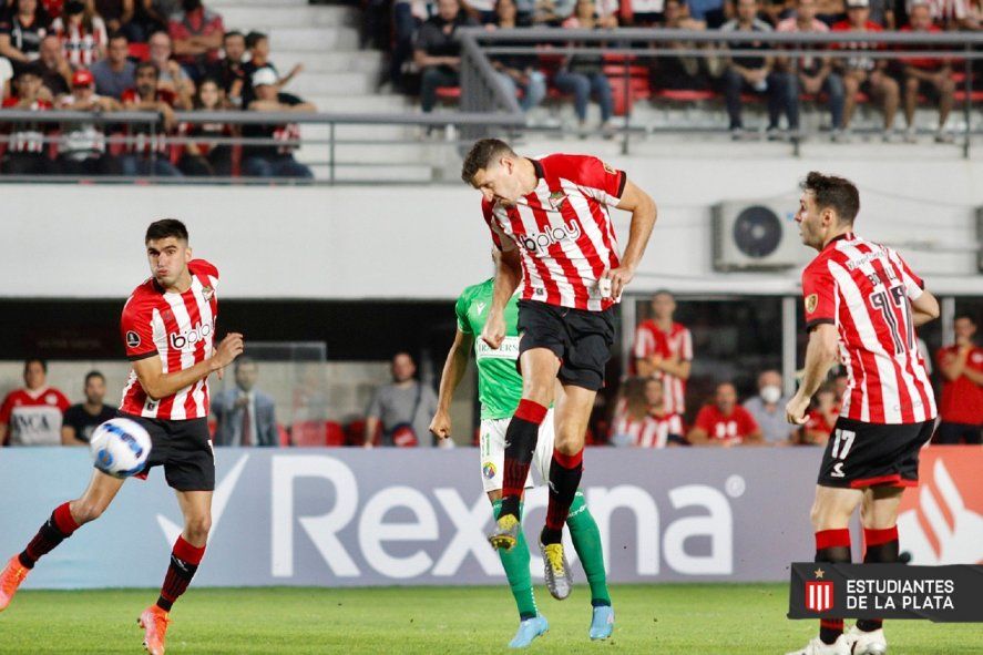 Agustín Rogel puso el 1 a 0 de Estudiantes ante Audax Italiano por Copa Libertadores en el estadio de UNO