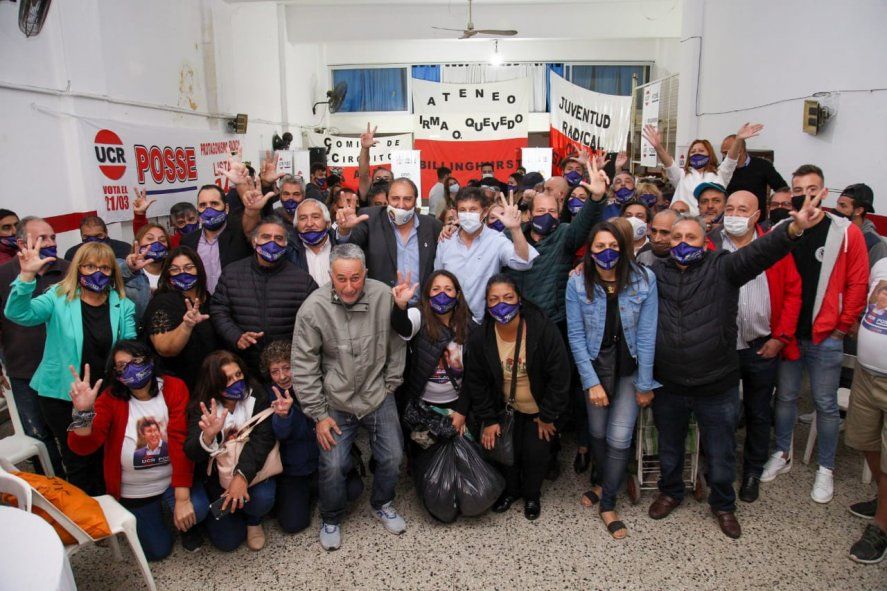 UCR: Uno de los últimos actos de Gustavo Posse fue en un club de San Martín.