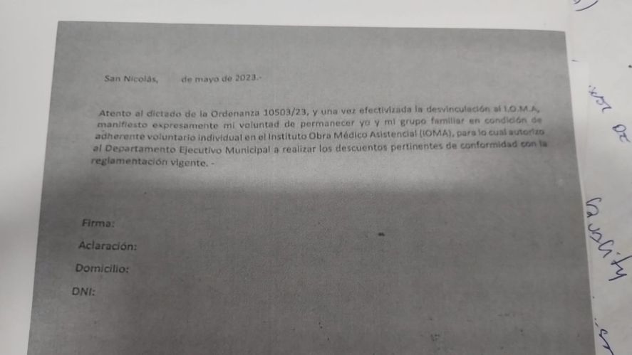 San Nicolás: Denuncian polémica maniobra del Municipio contra quienes buscan seguir en IOMA