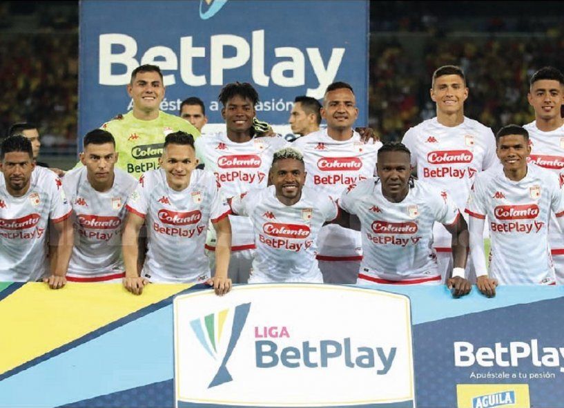 Los once de Independiente Santa Fe en su último juego ante Deportivo Pereira.