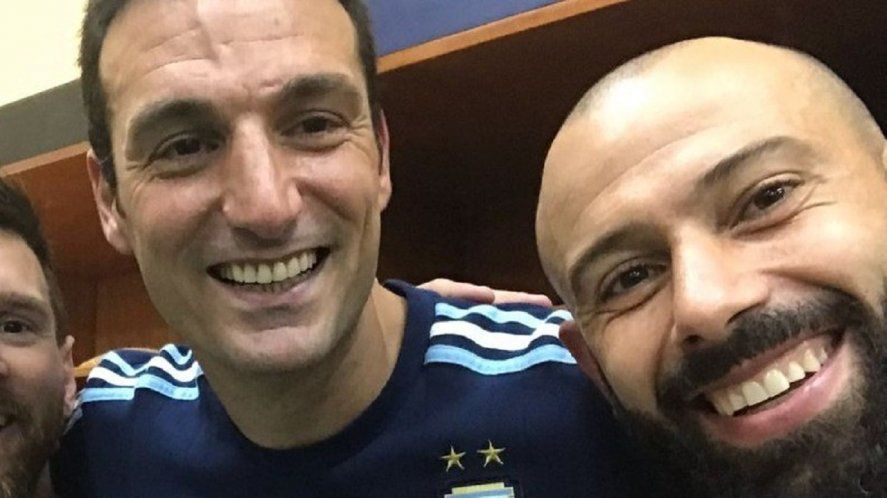Javier Mascherano y Lionel Scaloni, amigos más allá del fútbol