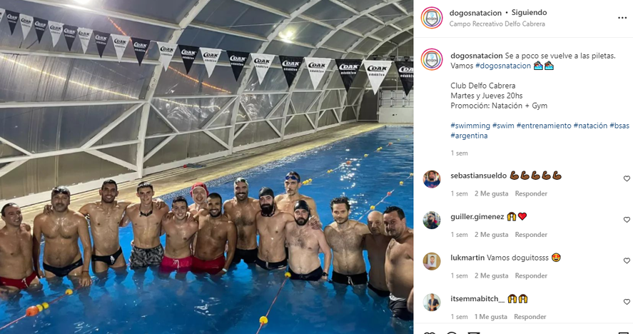 Parte del equipo de Natación de los Dogos que representará a la Argentina en el IGLA 2022: Sanelli encontró allí un espacio acorde a sus valores y principios dentro del deporte.