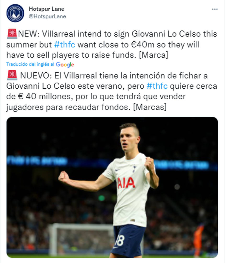 Lo Celso necesita un club: Villareal lo quiere pero cuesta 40 millones de Euros.