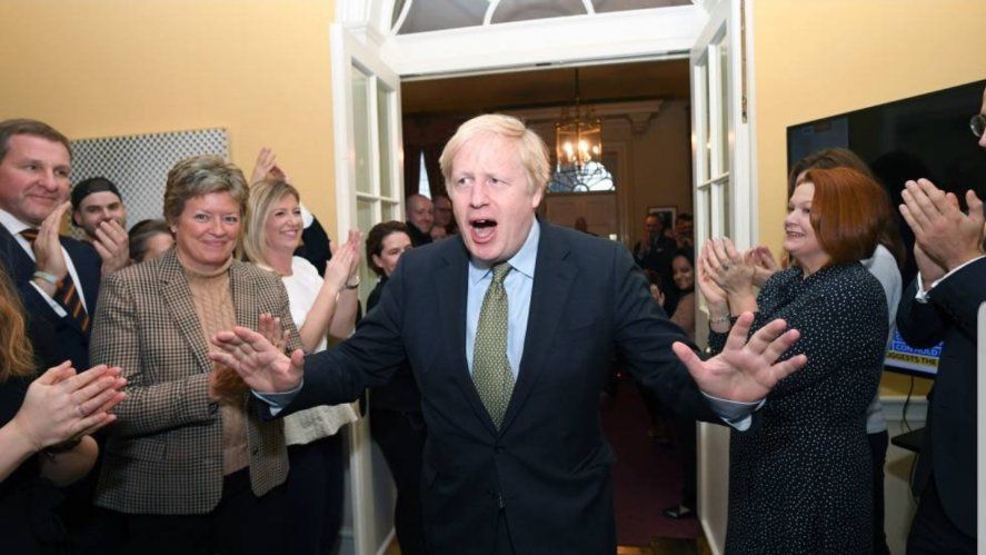 El conservador Boris Johnson al ganar las elecciones. La vigencia del Brexit desde el 1° de enero le da una ventana a Argentina para presionar nuevamente por Malvinas 