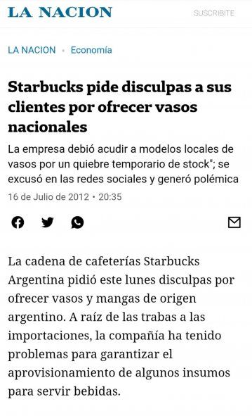 Otras épocas cuando algunas cadenas de comidas rápidas pedían perdón por ofrecer productos nacionales.