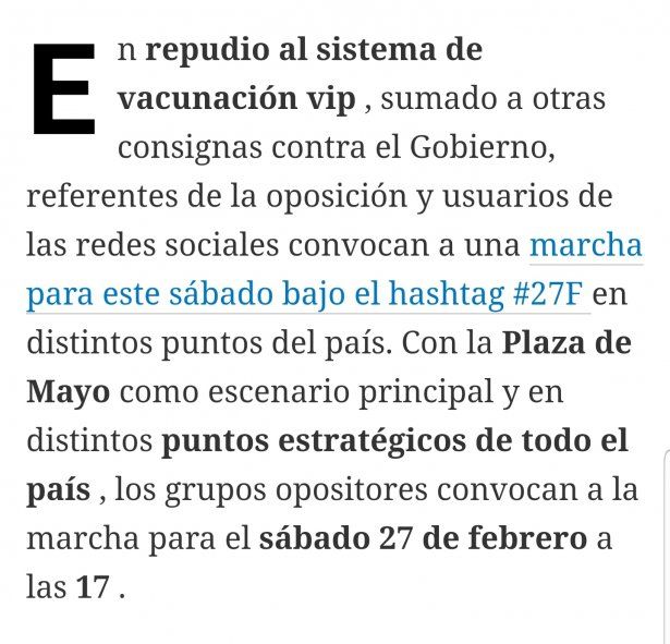 Algunos medios, como La Nación, no tienen problemas ni "pruritos periodísticos", a la hora de promocionar marchas si son de la oposición, dando detalles como si fuera un "servicio público" 