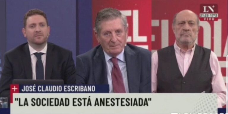 Con Leuco y Viale dijo: “La sociedad está anestesiada”