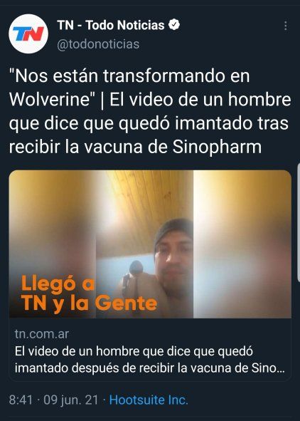 A veces la autocensura de ciertos periodistas llega a límites insospechados. Mencionar a un personaje equivocado de X-Men para graficar la absurda teoria del imantamiento post vacuna, por ejemplo para evitar decir Magneto